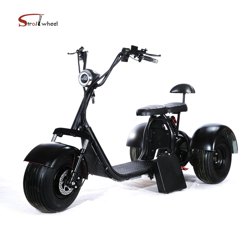 ES1003 1500W 60V 12AH Battery Tricycle Citycoco Motorcycle Scooter 3 Wheel