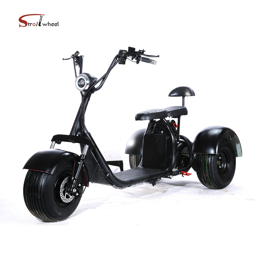 ES1003 1500W 60V 12AH Battery Tricycle Citycoco Motorcycle Scooter 3 Wheel