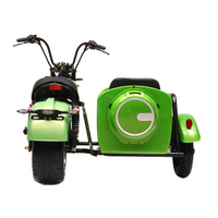 CP-4Pro 3000W Motor 60V 30AH Battery Electric Tricycle With Side Car