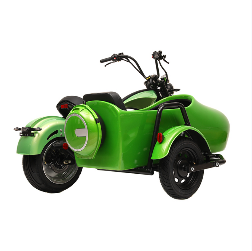 CP-4Pro 3000W Motor 60V 30AH Battery Electric Tricycle With Side Car