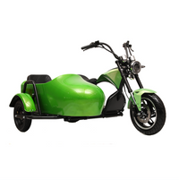 CP-4Pro 3000W Motor 60V 30AH Battery Electric Tricycle With Side Car