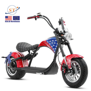 Mangosteen M1P chopper scooter 2000W 45 miles range fast ship from USA Warehouse