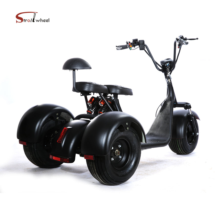 ES1003 1500W 60V 12AH Battery Tricycle Citycoco Motorcycle Scooter 3 Wheel