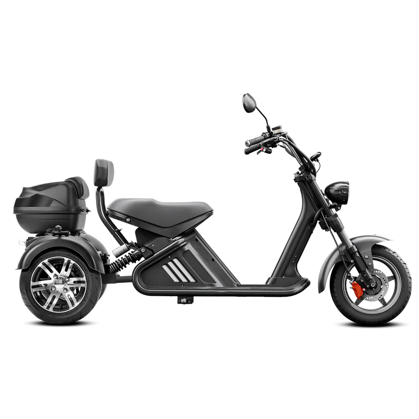 M2 Trike 2000W 60V 40AH Strollwhee Electric Tricycle Citycoco ship from US