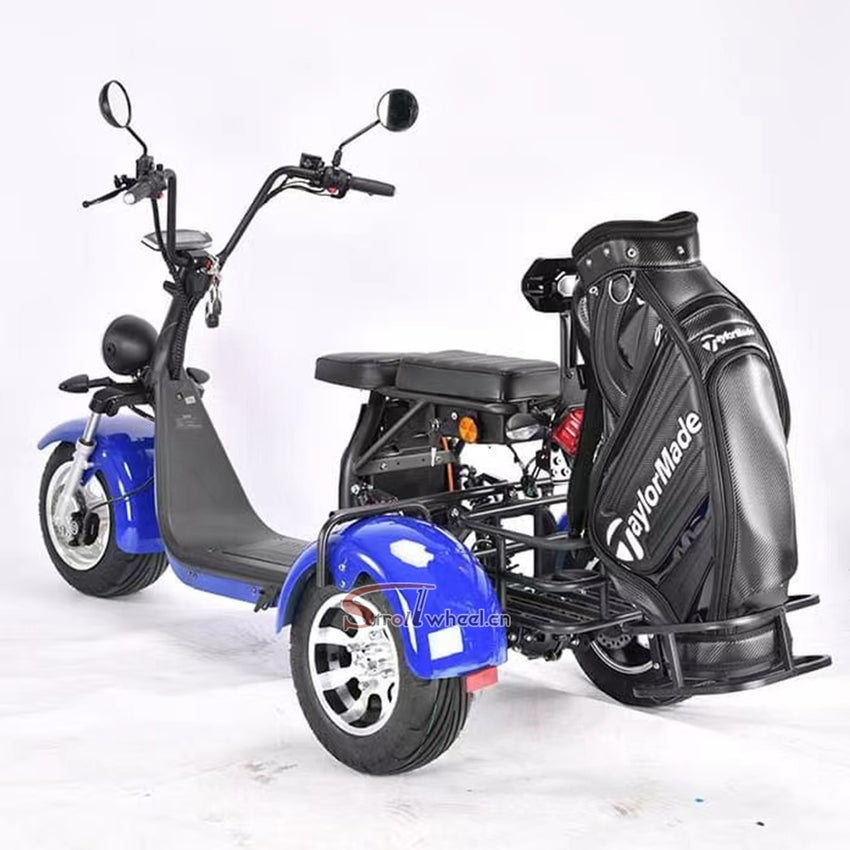 CP-3.0 Golf 2000W 60V 2*12AH Battery 3 Wheel Citycoco Golf Scooter