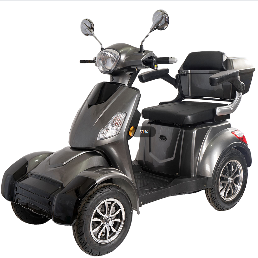 XL 650W 60V 20AH Battery 4 Wheel Electric Mobility Scooter